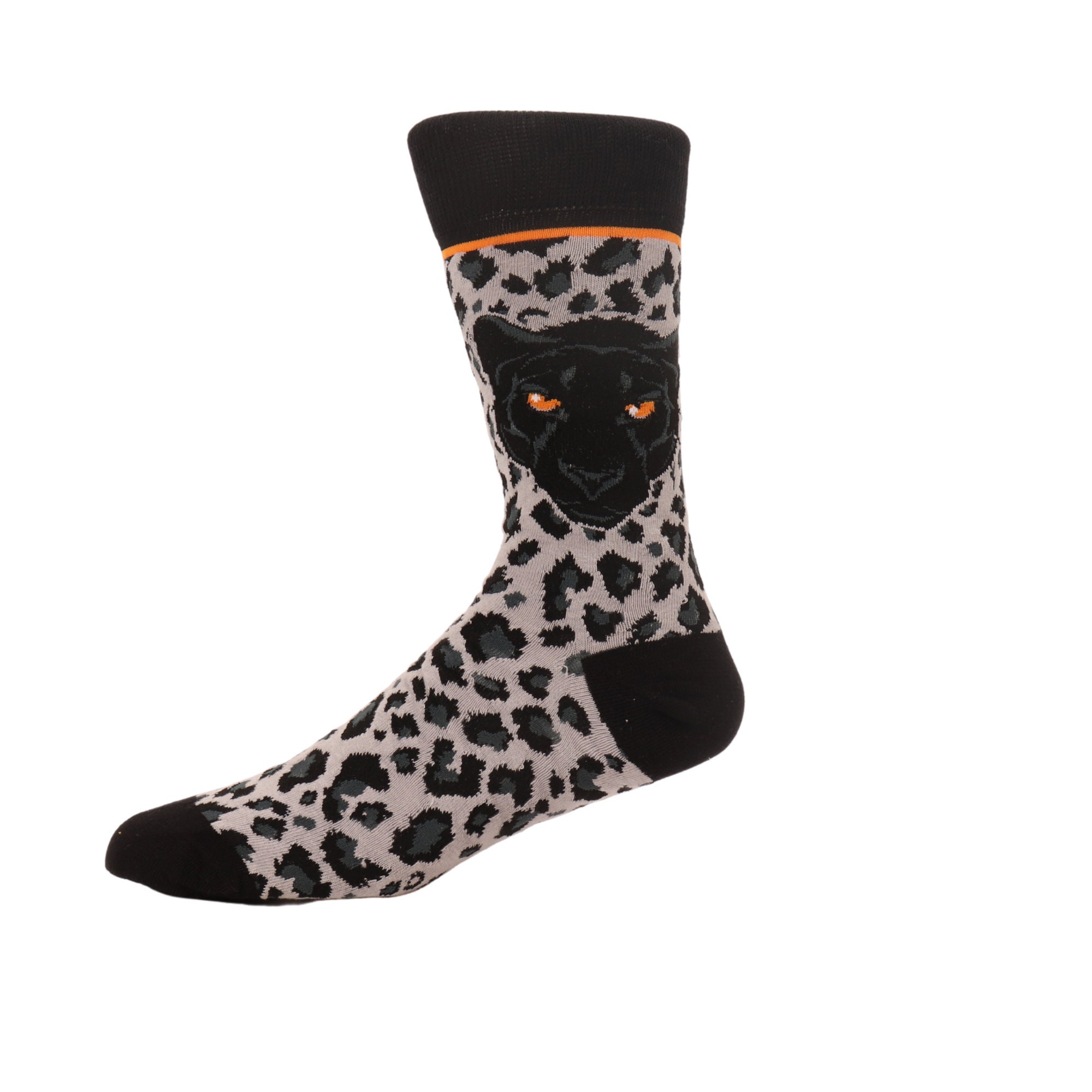 Image of Funky Leopard Face Socks Uk 7-12 | Gift Box Men's Cool