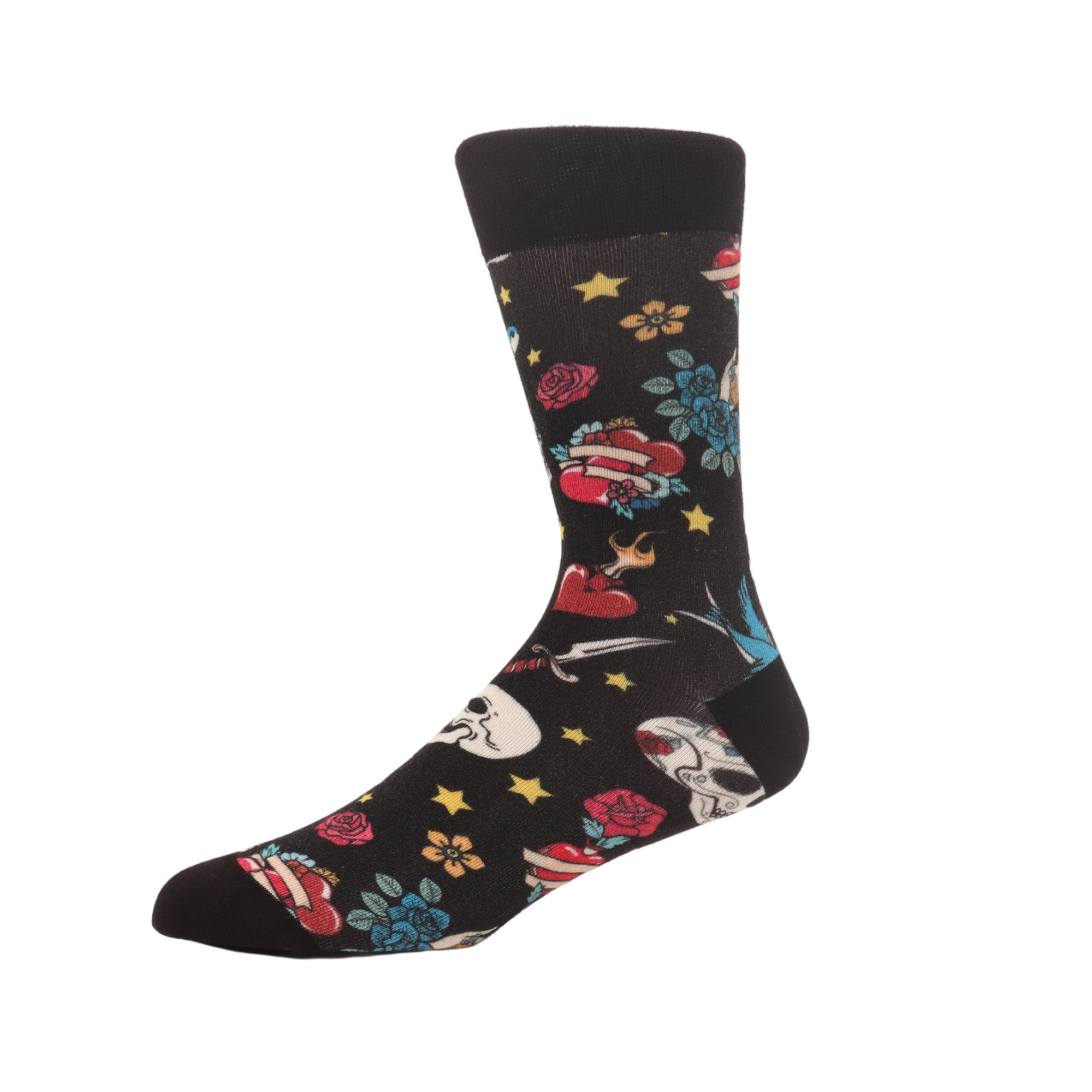 Image of Men's Bamboo Socks Uk 7-12 | Gift Box Tattoo Design Artistic
