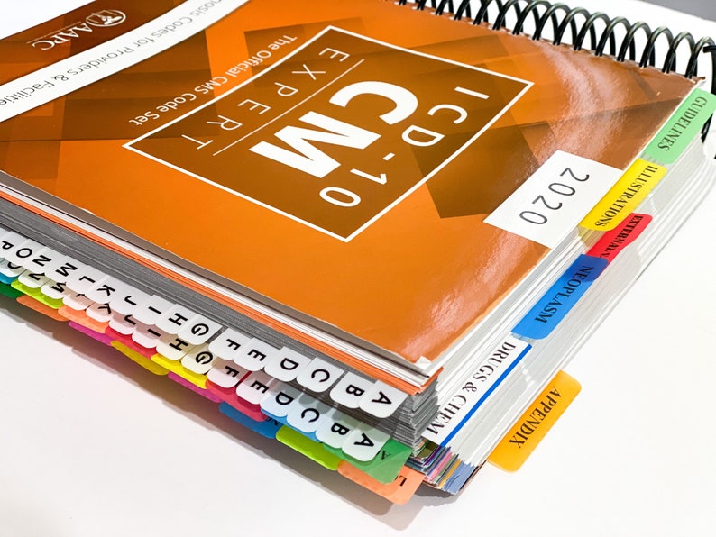 Tab System ICD10CM 2020 Etsy