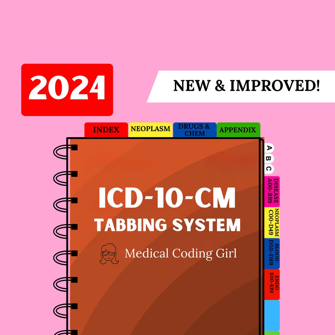 Tabbing System ICD 10 CM 2024 Medical Coding Tabs Book Not Included Etsy
