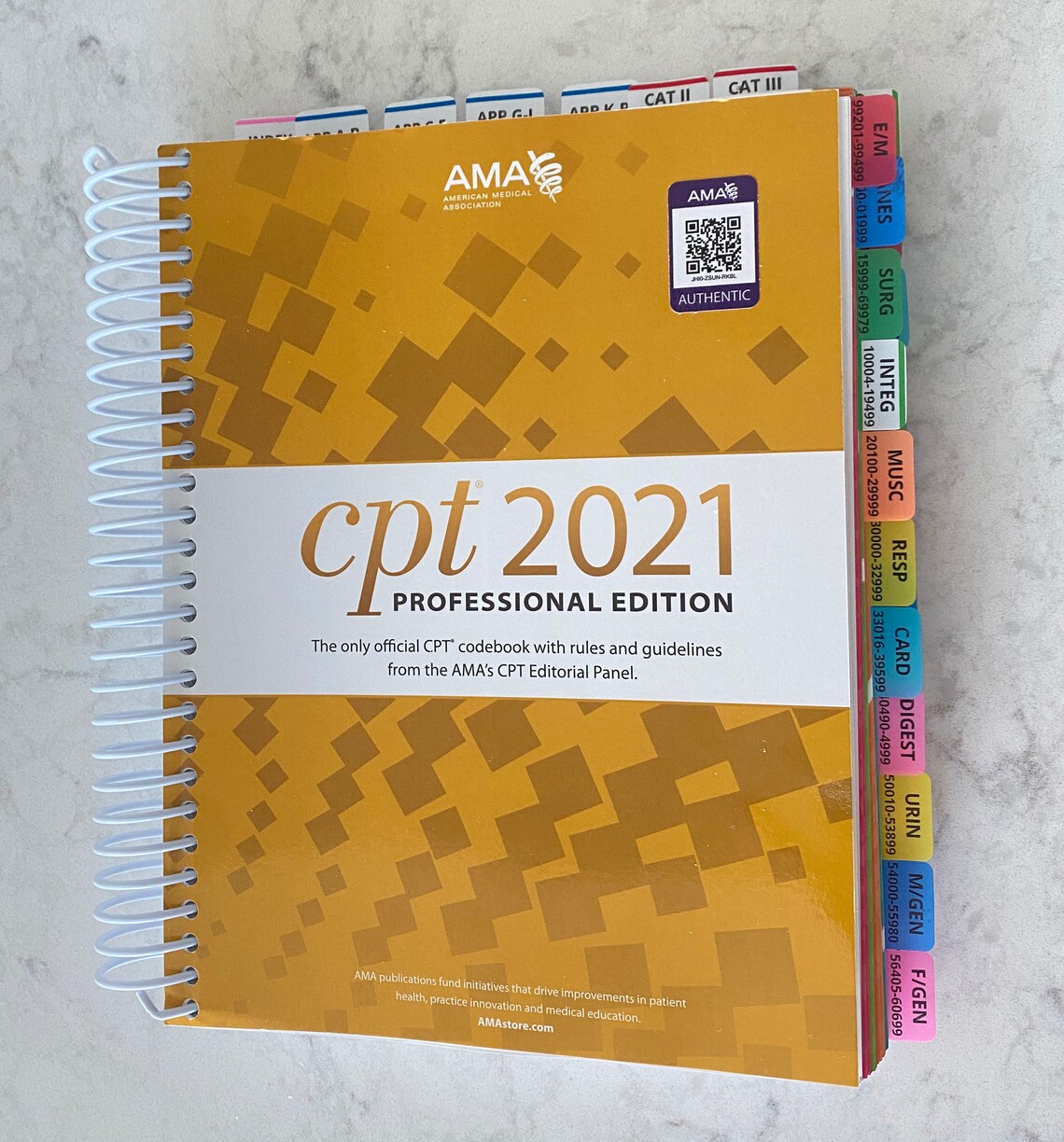 Tabbing System CPT Professional 2022 Medical Coding Tabs Book Etsy Canada