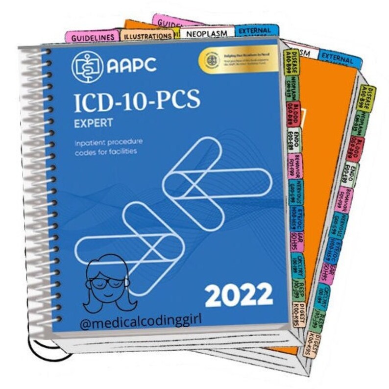 Tabbing System ICD 10 PCS 2022 Medical Coding Tabs Book Not Etsy UK
