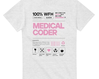Medical Coding T-Shirt | Heavyweight Unisex Crewneck T-shirt | Gildan® 5000