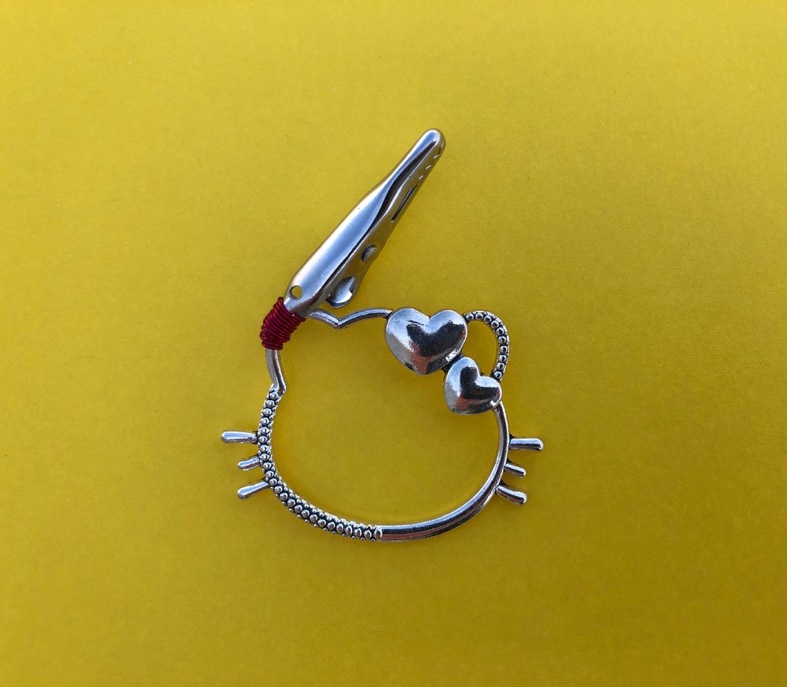 Kitty roach clip Blunt holder hello Roachclip weed Etsy
