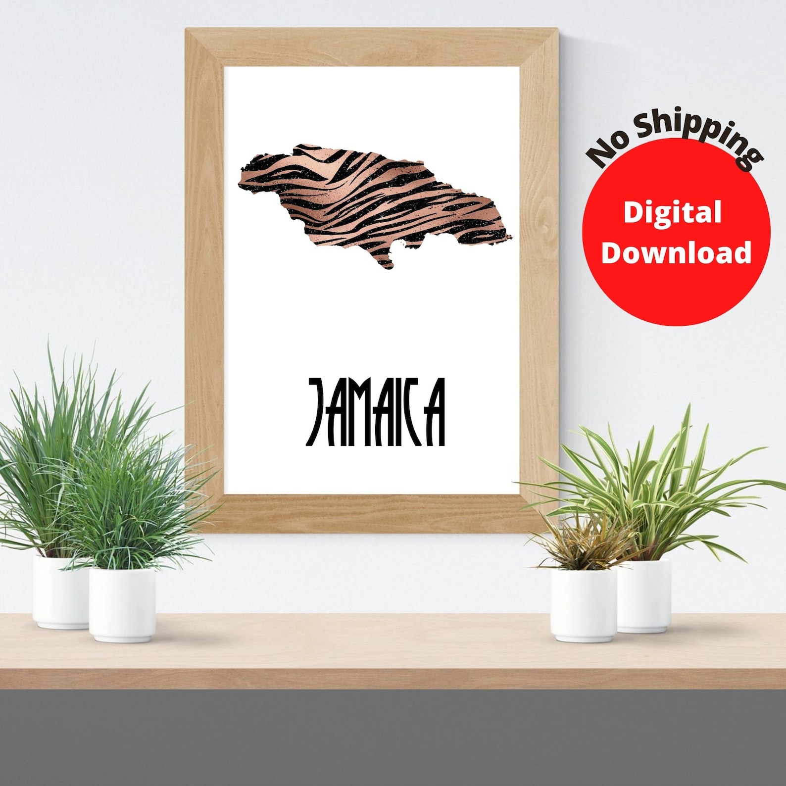 Printable Map of Jamaica/printable Map Poster/home - Etsy