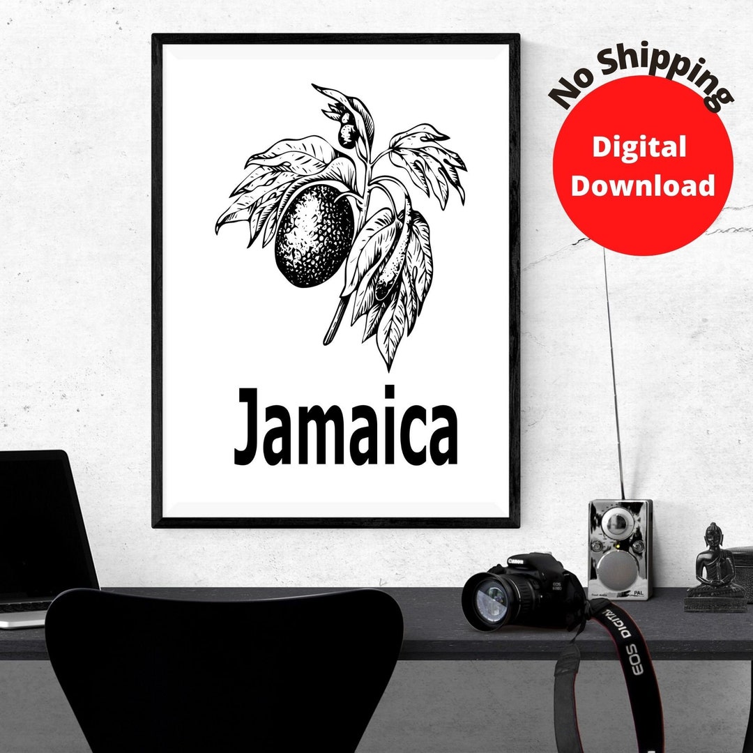 Jamaica Printable Wall Art/printable Wall Art/jamaica Art/jamaica Print