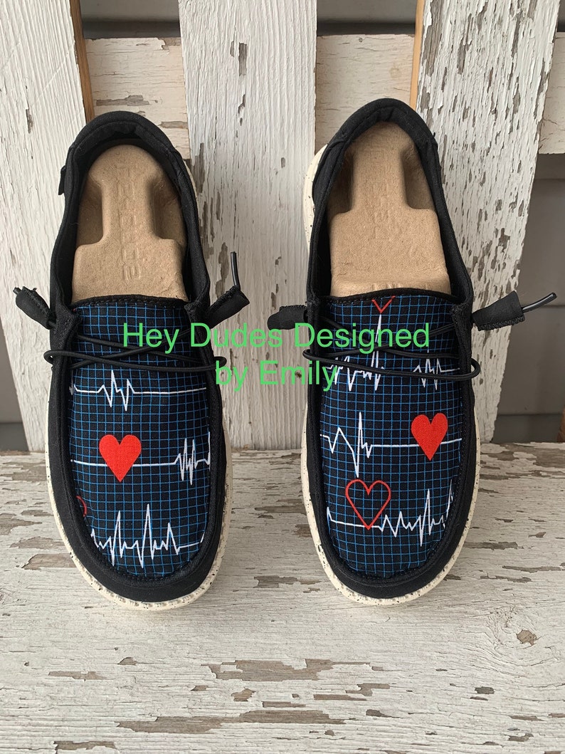Custom Nurse Healthcare Hey Dude Shoe Womens Etsy
