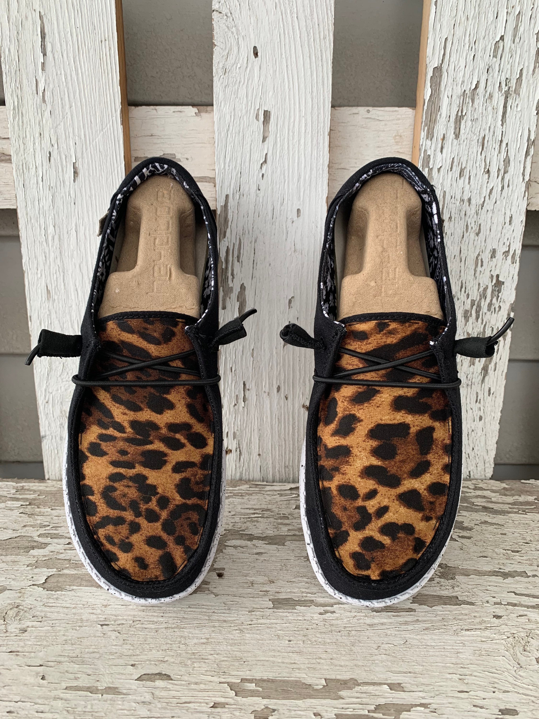 Custom Leopard Hey Dude Shoe - Women’s