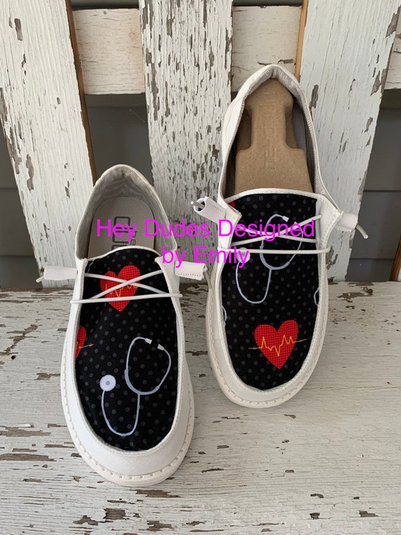 Custom Nurse Healthcare Hey Dude Shoe Womens -  Canada