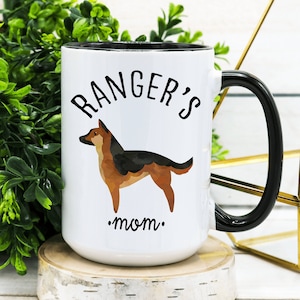 PERSONALIZED German Shepherd Mug, German Shepherd Dog Mom Gift, German Shepherd Lover, Dog Lover Gift German Shepherd Mom Mug German Shepard