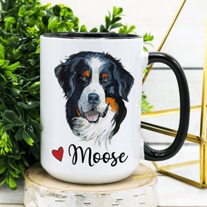 PERSONALIZED Bernese Mountain Dog Mug, Bernese Mountain Gift, Bernese Dog Gift, Bernese Mountain Dog Mom Gift, Bernese Dog Gift for Her