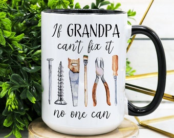 Personalized Handyman Coffee Mug Gift, Gift for Grandpa, Handyman Gift Coffee Mug for Men, Gift for Him Coffee Mug