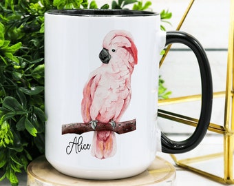 Personalized Moluccan Cockatoo Coffee Mug: Exotic Bird Gift