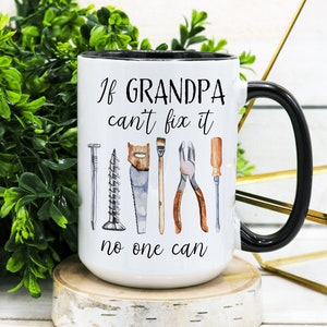 Personalized Handyman Coffee Mug Gift, Gift for Grandpa, Handyman Gift Coffee Mug for Men, Gift for Him Coffee Mug