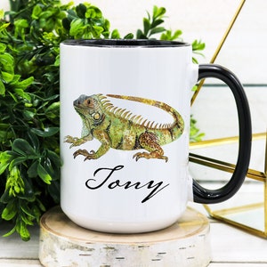 Personalized Iguana Mug: Reptile Lover Gift