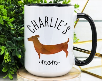 Personalized Dachshund Mom Mug: Wiener Dog Gift