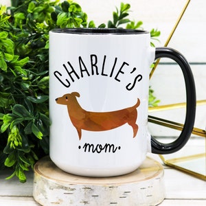 PERSONALIZED Dachshund Mug, Dachshund Mom Gift, Wiener Dog Mom Mug, Dachshund Gift, Weiner Dog Gifts, Wiener Dog, Dog Lover Gift, Weiner Dog