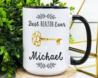 PERSONNALISÉ Mug meilleur agent immobilier de tous les temps, tasse agent immobilier, cadeau agent immobilier, cadeaux agent immobilier Mug agent immobilier Mug agent immobilier cadeau d'anniversaire cadeau de Noël