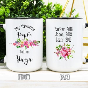 Yaya Coffee Mug, Gift for Yaya, Yaya Birthday Gifts, Yaya Birthday Gift, Yaya Mug Grandma Coffee Mug, Mother&#39;s Day Gift, Best Yaya Gift