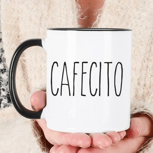 Cafecito Coffee Mug, Spanish Coffee Mug, Latin Gift Coffee Mug,quote ...