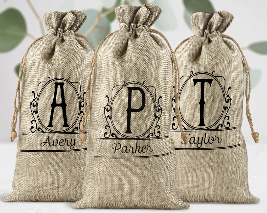 PERSONALIZED Wine Gift Bag Gift for Couples Wedding Etsy