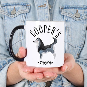 Mug personnalisé maman Husky, cadeau pour maman chien Husky sibérien, cadeau Husky sibérien, cadeau pour amoureux des chiens, cadeau Husky, tasse maman Husky sibérien amant Husky image 2