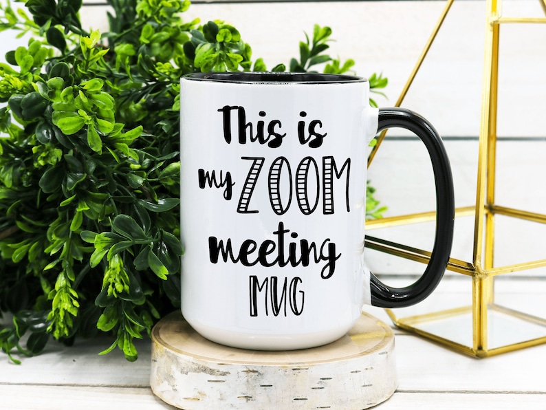 Zoom Meeting Funny Office Coffee Mug Funny Office Gift image 0