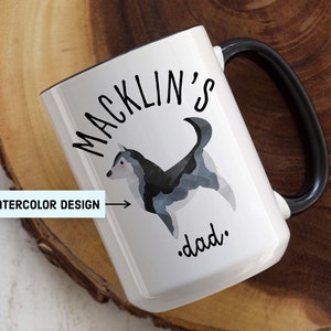 Mug personnalisé maman Husky, cadeau pour maman chien Husky sibérien, cadeau Husky sibérien, cadeau pour amoureux des chiens, cadeau Husky, tasse maman Husky sibérien amant Husky image 6