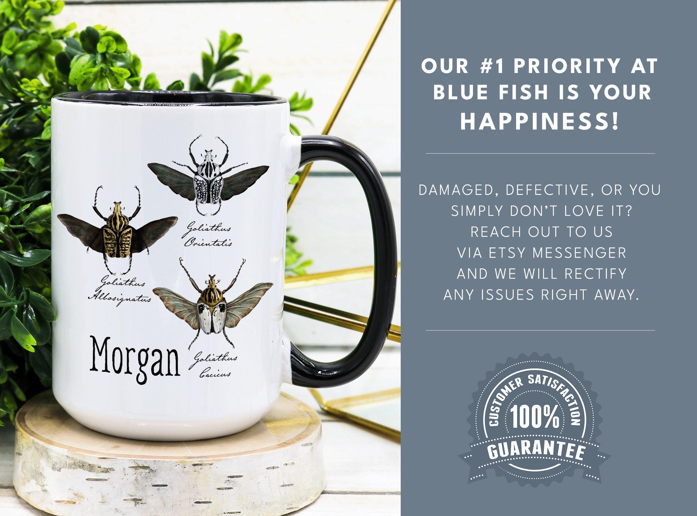 Personalized Goliath Beetle Mug: Insect Lover Gift - Etsy
