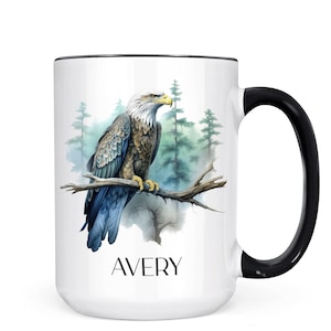 Personalized Bald Eagle Mug, Bald Eagle Lover, Gifts for Him, Gifts for Her, Bald Eagle Cup
