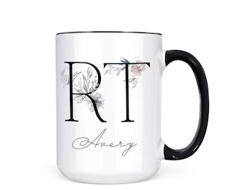 Personalized Respiratory Therapist Mug: Floral RT Gift