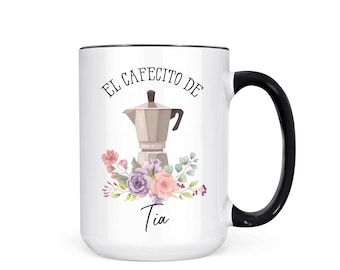 Personalized Cafecito de Tia Mug, Mother's Day, Regalo Tia, Aunt Gift