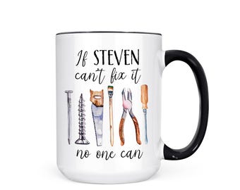 Personalized Handyman Mug, Add Photo Optional, Gift for Him, Handyman Coffee Mug, Dad Grandpa Gift, Father's Day Birthday Gift for Men