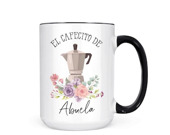 Personalized Abuela Coffee Mug: El Cafecito Gift