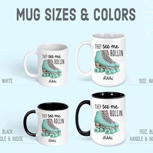 Personalized Roller Skate Mug: Roller Derby Gift afbeelding 8