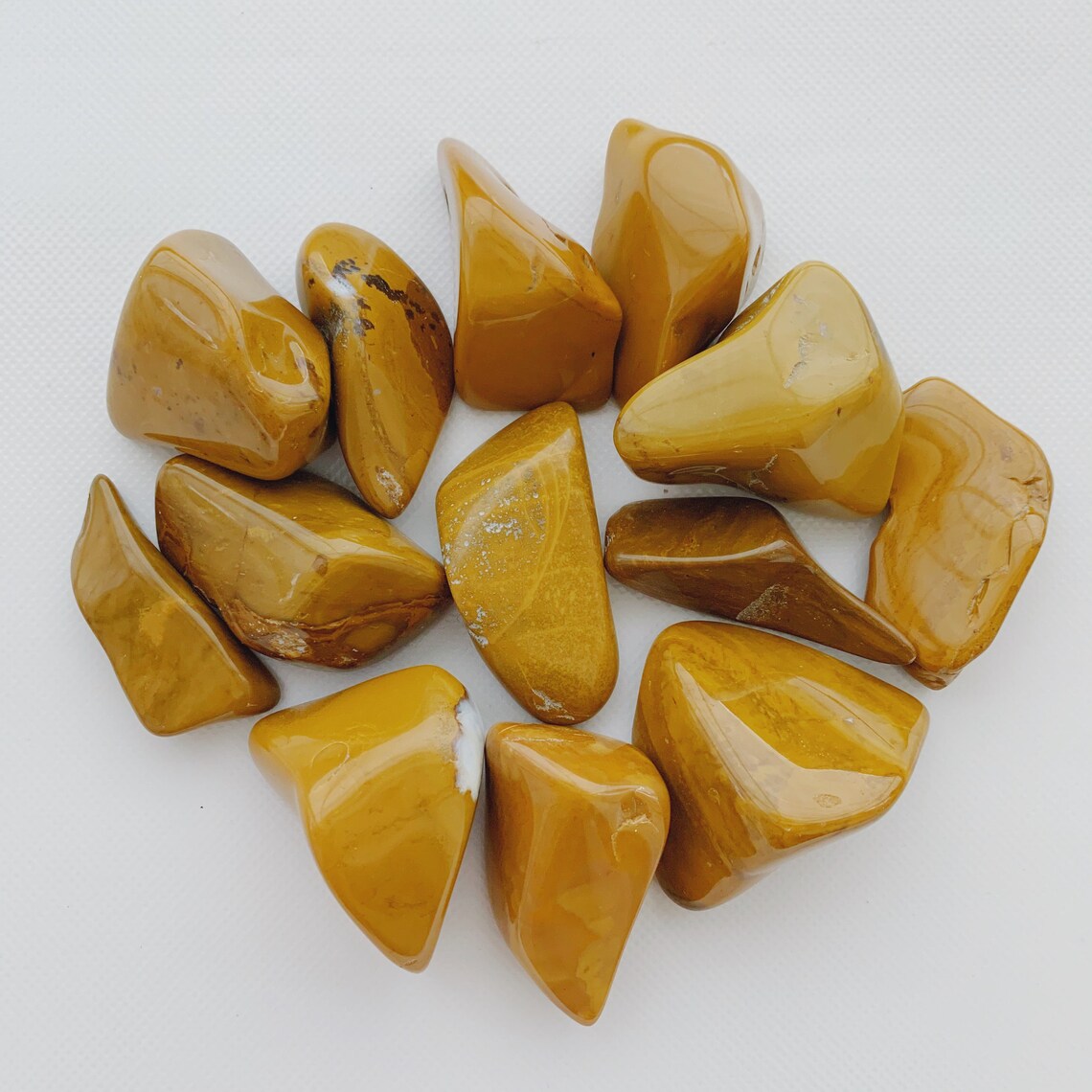 Tumbled Yellow Jasper Crystal Healing Crystal Chakra Etsy