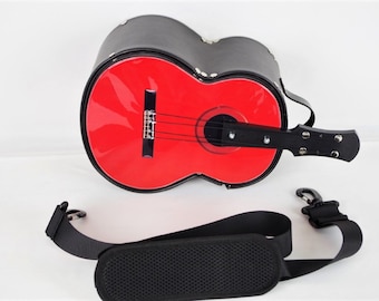 Classic Guitar red with strings and knobs