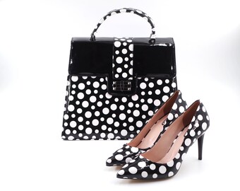 Shoe-Handbag-Set Polka-dotted 5