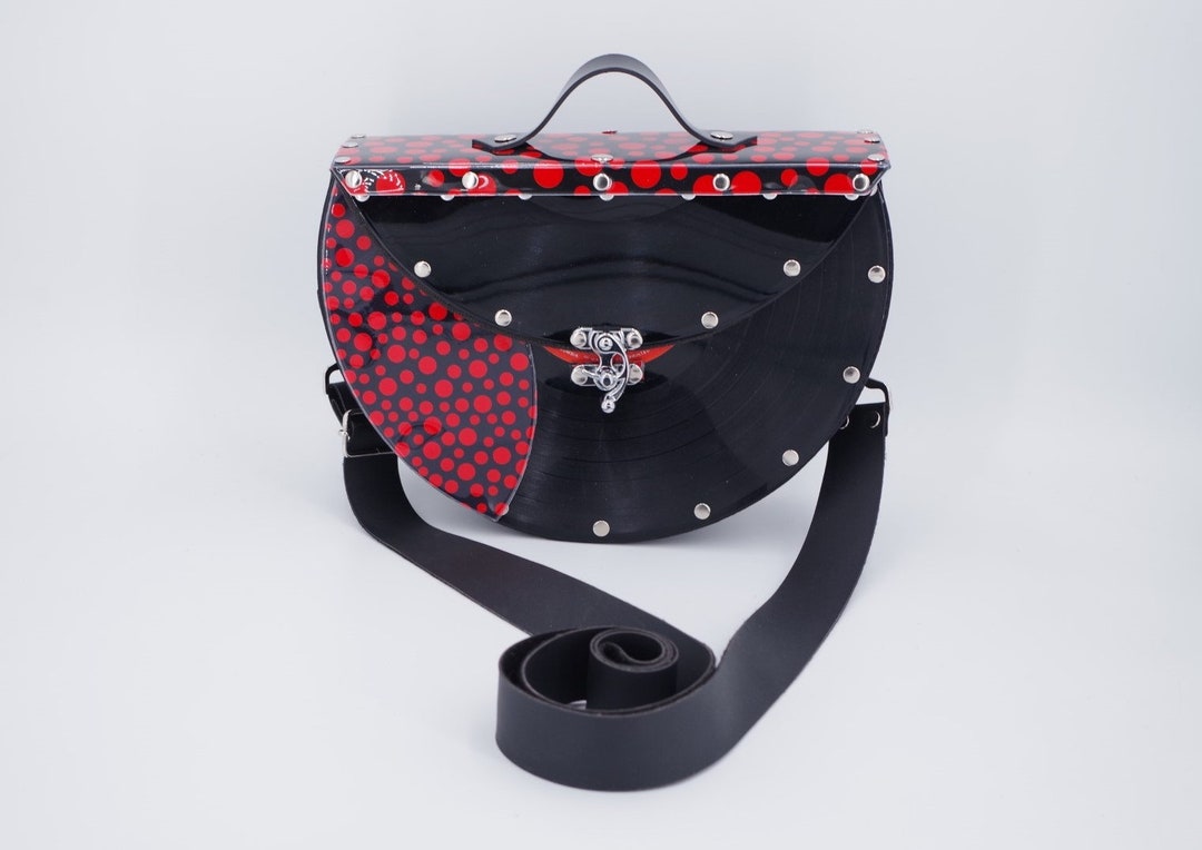 LP Bag 12 Inch, Dotted Red-black UK