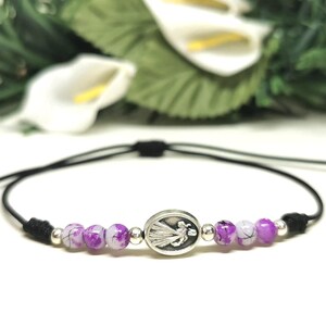 Braccialetto regalo cattolico per lui o per lei / braccialetto religioso personalizzato con perline / scegli la tua medaglia preferita / regali religiosi AndavyGifts