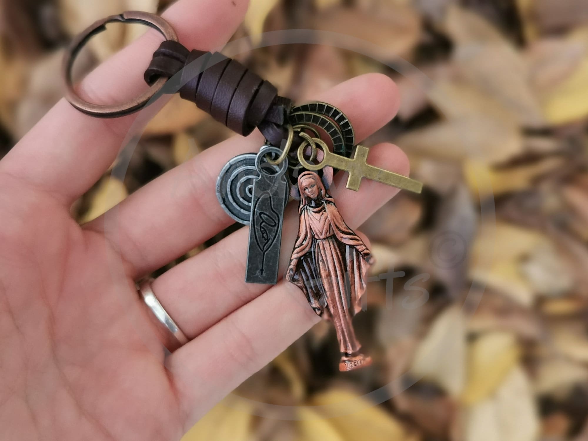 The Real Leather Keyring: Personalized and Practical – Just Christ Designs