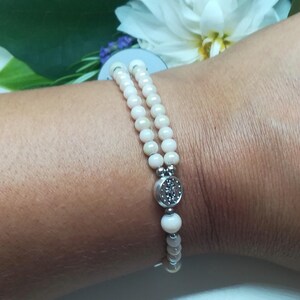 Bracelet chapelet fait main médaille miraculeuse extensible, chapelet unique en petites perles, petit chapelet catholique de 5 décennies | Bijoux catholiques AndavyGifts image 6