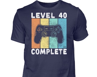 Männer Geburtstagsshirt 40. Geburtstag Mann 40 Jahre Gamer T-Shirt Geschenk