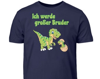 T-Rex Ich Werde Großer Bruder TShirt Jungen Dinosaurier T-Shirt Geschwister Geschenk