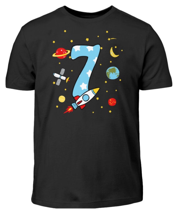 Kinder T-Shirt 7. Geburtstag - Level 7 Gamer Design Für Jungen