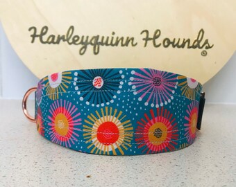 Gum Flower Abstract Martingale Dog Collar