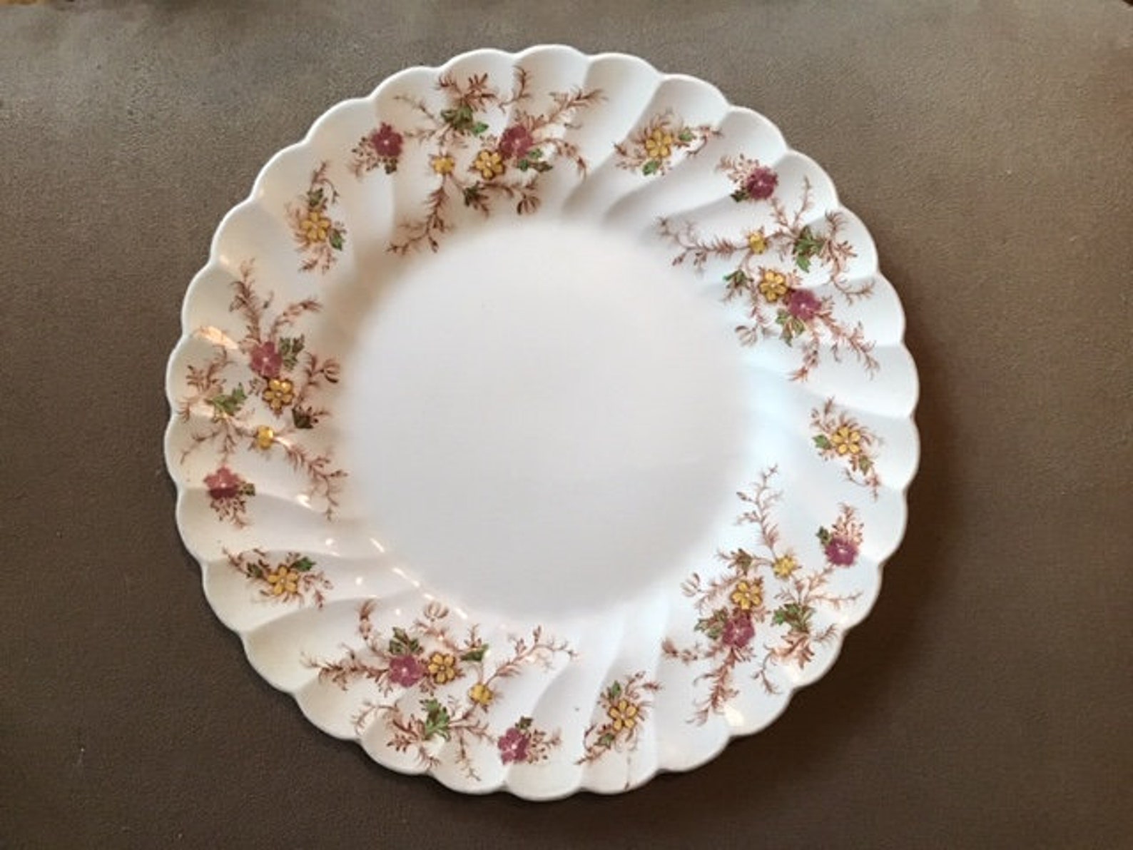 Myott Heritage Staffordshire China Plates and Tea Cups With Saucers Etsy