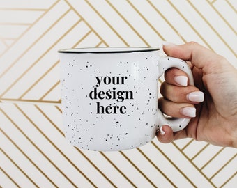 White Camp Mug Etsy