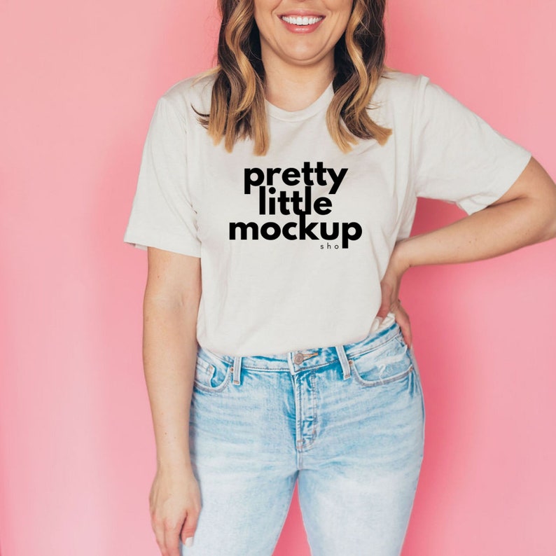 Download Bella Canvas Mockup 3001 Heather Dust T-Shirt Mockup | Etsy