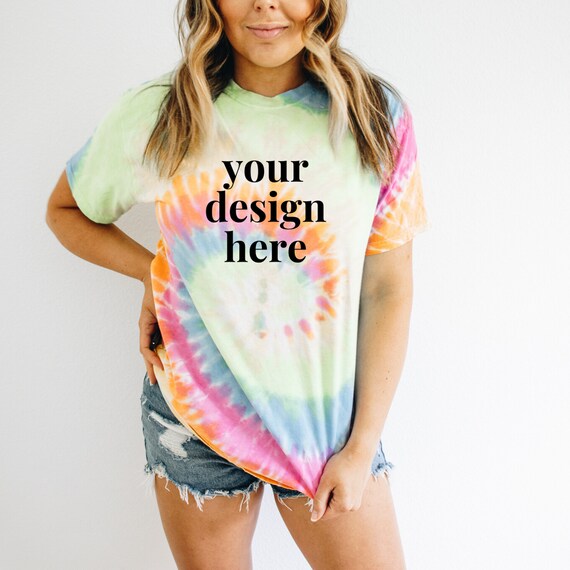 Download Tshirt Mockup Colortone 1000 Eternity Tie Dye Mockup Etsy